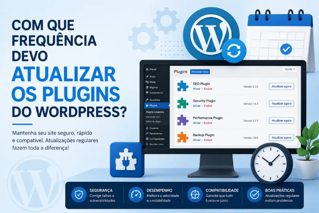 Com que frequência devo atualizar os plugins do WordPress?