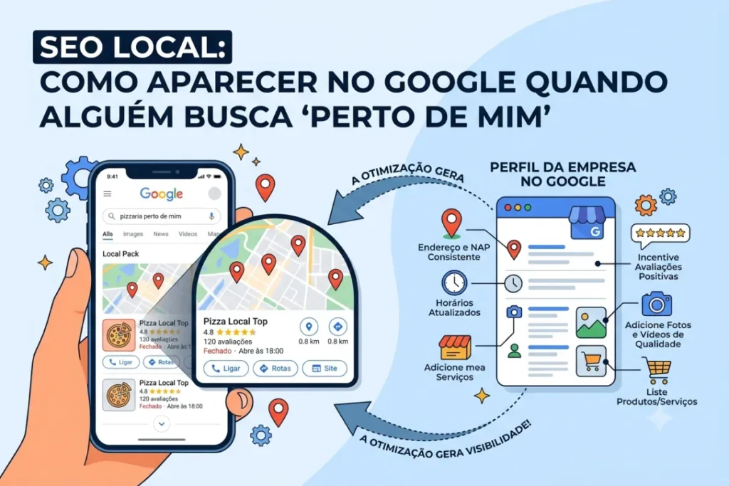 SEO local: como aparecer no Google quando alguém busca "perto de mim"